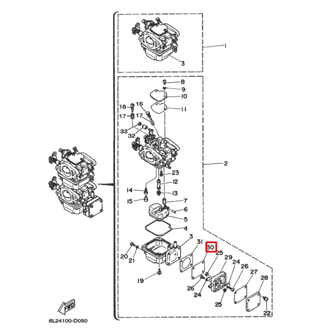 Мембрана топливного насоса Yamaha 5-50 (YUELANG), арт. 677-24411-02,          TAIZHOU YUELANG POWER TECHNOLOGY 