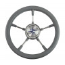 Рулевое колесо RIVA RSL обод серый, спицы серебряные д. 320 мм 
