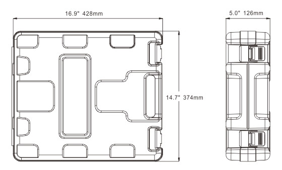 Портативный помывочный комплект 41 Series 17 л/мин, 12В, арт. SFWP1-045-070-41,          SeaFlo 
