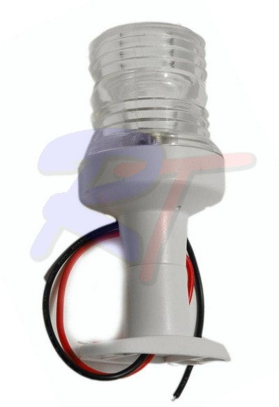 Огонь навигационный топовый на стойке, белый, RTA-00120-WH, арт. RTA-00120-WH,          Rivertec  Огонь навигационный топовый на стойке, белый, RTA-00120-WH, арт. RTA-00120-WH,          Rivertec