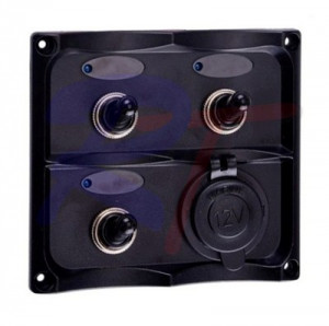 Панель выключателей, черная, RTJ-10140-BK