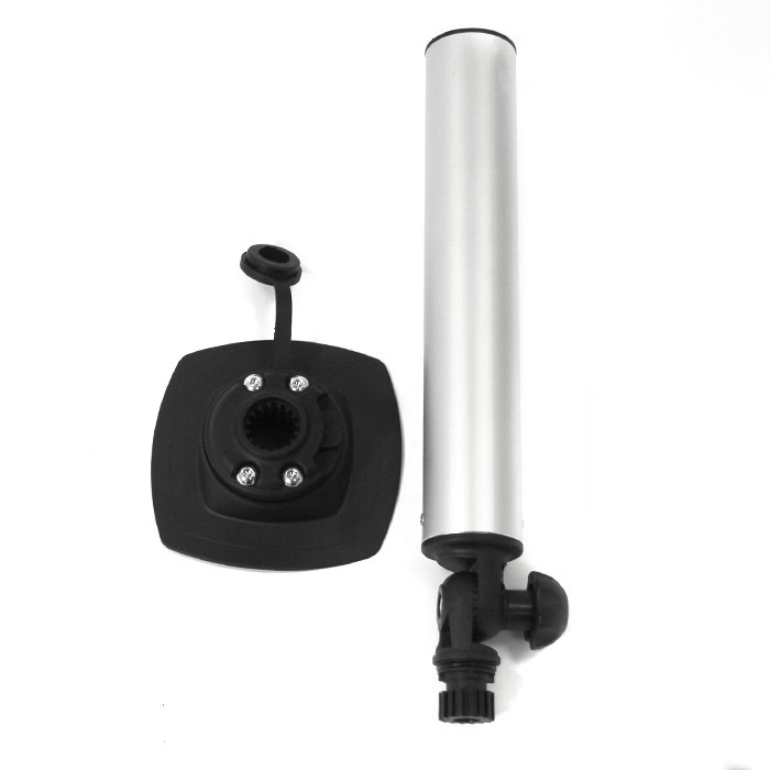 Держатель спиннинга торцевой на баллон быстросъемный, алюминий, арт. 030636T,          Техномарин 