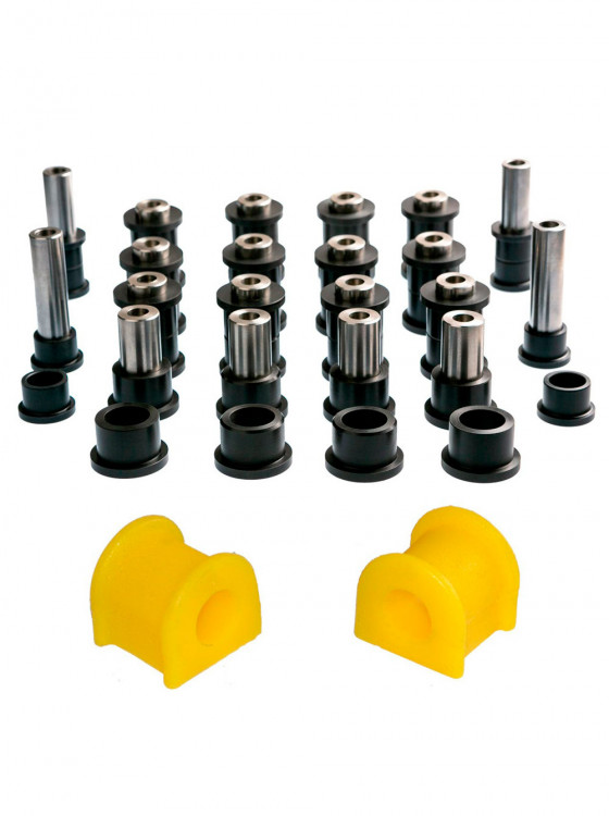 Комплект втулок подвески с пальцами + втулки стабилизатора для CFM MOTO x5/x6/x8 , CFM12-0083-cap, арт. CF12-0083-cap,          Капролон 