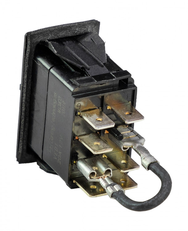 Переключатель трехпозиционный OFF-ON-ON 12В/20А, с подсветкой, ROCA, арт. 466208,          ROCA 