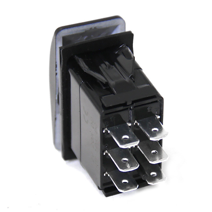 Переключатель on-off-on, DPDT, 6P без подсветки NEKEKE, арт. A12106EB,          NEKEKE  Переключатель on-off-on, DPDT, 6P без подсветки NEKEKE, арт. A12106EB,          NEKEKE