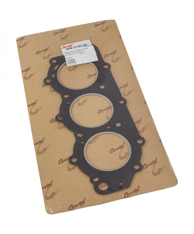 Прокладка под головку цилиндров Yamaha 40-50, 3ц, арт. 6H41118100_OM,          OMAX 