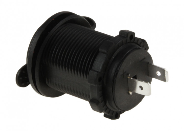 Разъем прикуривателя врезной, чёрный, арт. AES1118SP011,          AES.Co  Разъем прикуривателя врезной, чёрный, арт. AES1118SP011,          AES.Co