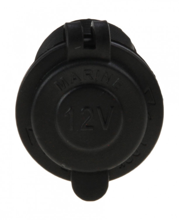 Разъем прикуривателя врезной, чёрный, арт. AES1118SP011,          AES.Co  Разъем прикуривателя врезной, чёрный, арт. AES1118SP011,          AES.Co