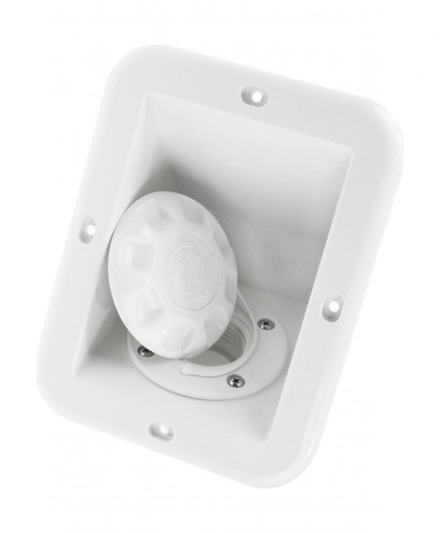 Горловина заливная для бензина в боксе под шланг 38 мм, пластик, арт. NI2425,          CAN-SB  Горловина заливная для бензина в боксе под шланг 38 мм, пластик, арт. NI2425,          CAN-SB