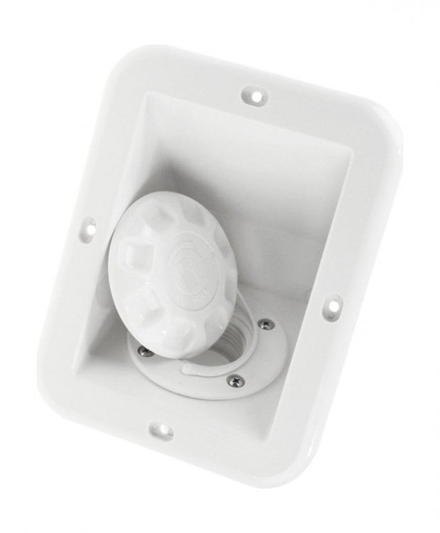 Горловина заливная для бензина в боксе под шланг 38 мм, пластик, арт. NI2425,          CAN-SB  Горловина заливная для бензина в боксе под шланг 38 мм, пластик, арт. NI2425,          CAN-SB