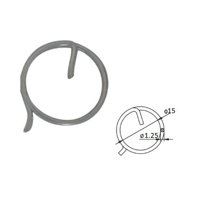 Кольцо стопорное 1.25мм, арт. 3117-0002,          CIM 