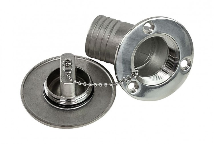 Горловина заливная для дизтоплива, угловая, под шланг 38 мм, арт. 4620136018661,          MARINE ROCKET 