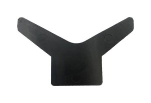 Упор подкильный 3", ширина 2-7/8", d-1/2", черный