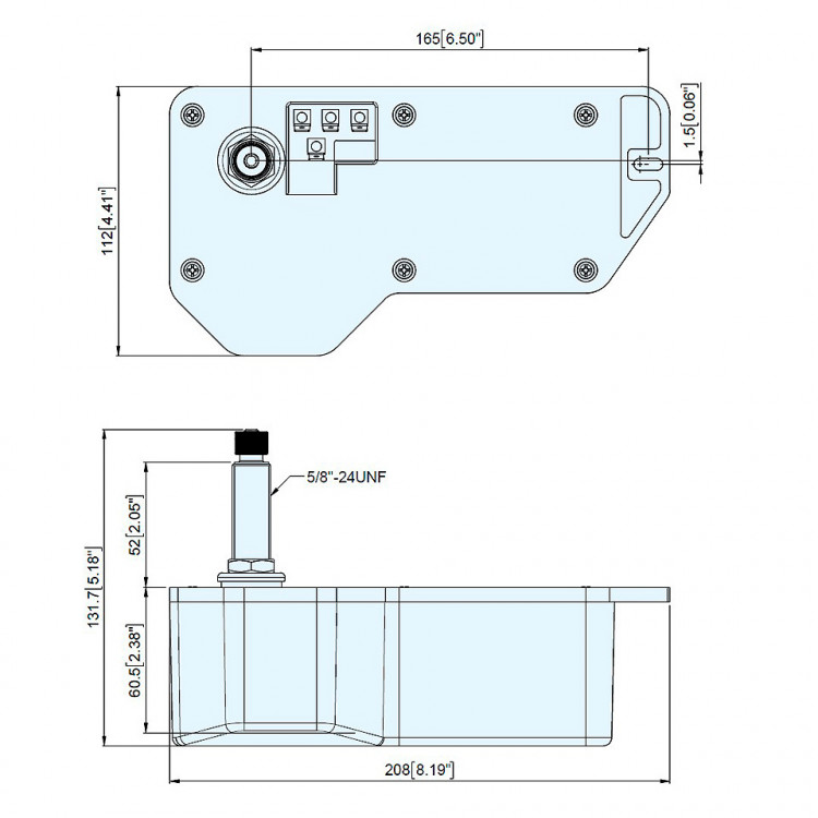 Электропривод стеклоочистителя "ТМС-906", 24В, арт. 10017242,          TMC 