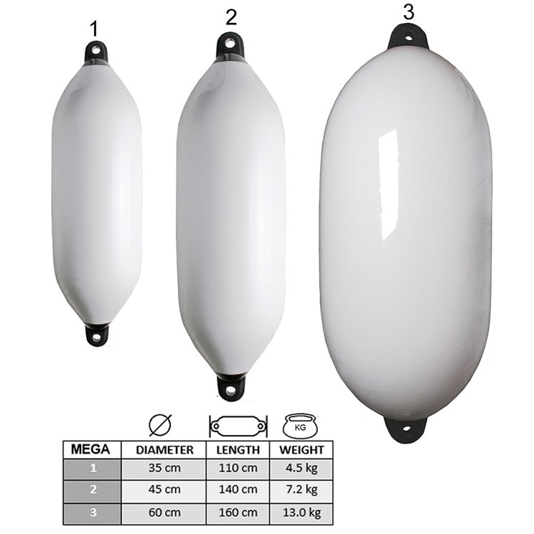 Кранец "Mega HD" 35х110 см, арт. 10261481,          Majoni 