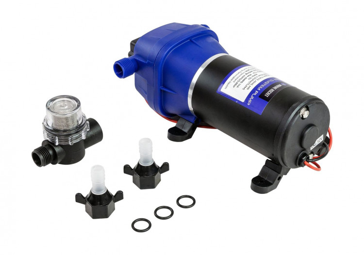 Помпа водоподающая мембранная Marine Rocket, 12 В, 17 л/мин, 2.8 бар, 14А, арт. TDD12_4045_MR,          MARINE ROCKET 