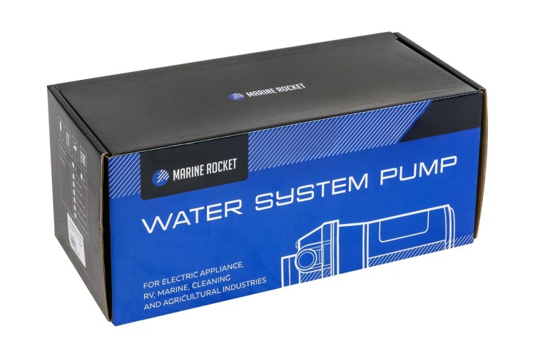 Помпа водоподающая мембранная Marine Rocket, 12 В, 17 л/мин, 2.8 бар, 14А, арт. TDD12_4045_MR,          MARINE ROCKET 