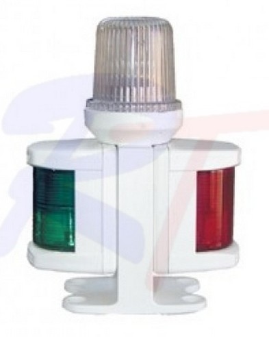 Огонь навигационный комбинированный на стойке, белый, арт. RTN-30449,          Rivertec 