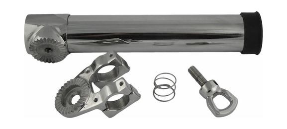 Держатель спиннинга нержавеющий с креплением к лееру, арт. 009898,          Homer  Держатель спиннинга нержавеющий с креплением к лееру, арт. 009898,          Homer