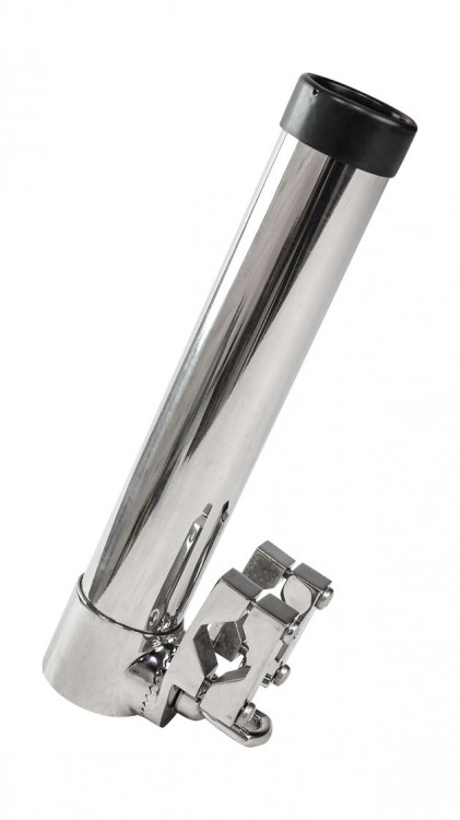 Держатель спиннинга нержавеющий с креплением к лееру, арт. S.M1602-42.5_MR,          Marine Rocket 