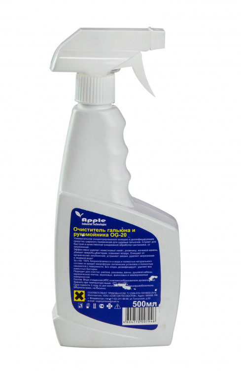 Очиститель гальюна и рукомойника  с распылителем, 500 мл., арт. OG-20,          Apple industrial technologies 