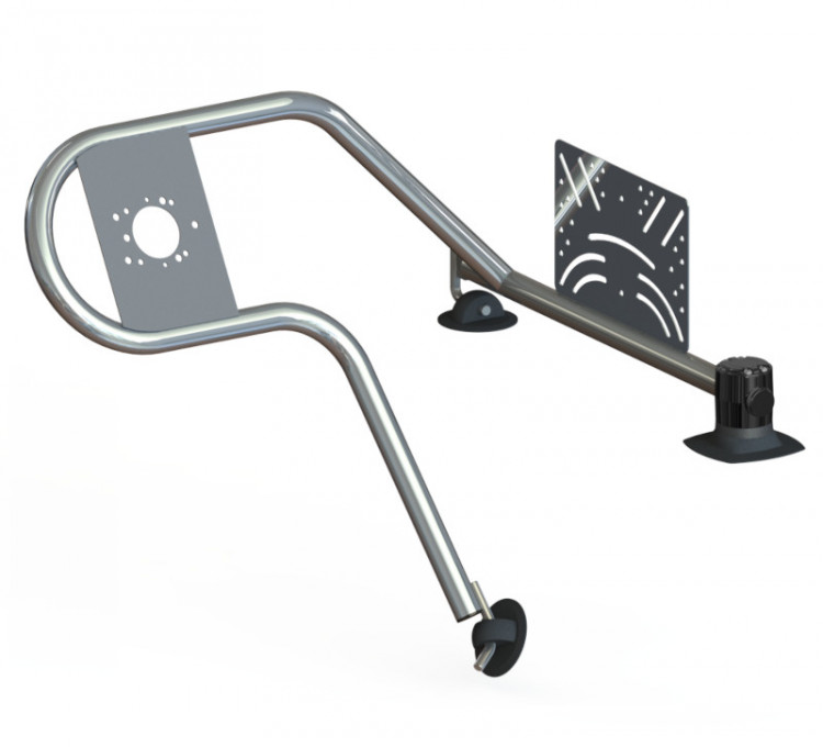 Стойка рулевая с креплением на баллон надувной лодки 32мм быстросъемная, арт. 010124T,          Техномарин 