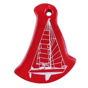 Брелок плавающий "Яхта", красный