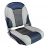 Кресло SKIPPER PREMIUM с высокой спинкой, синий/серый/темно-серый 