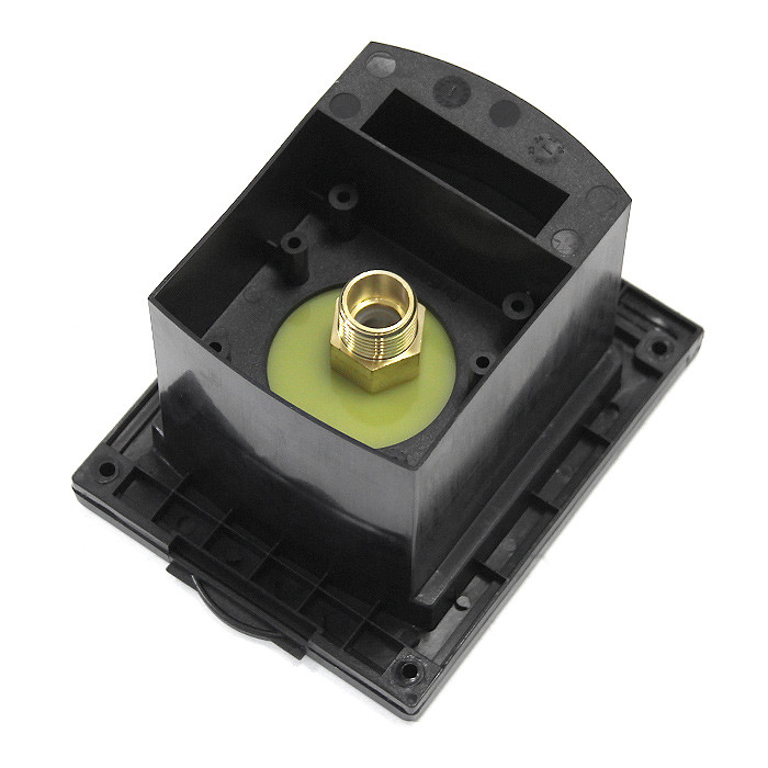 Внешний вывод в боксе с регулировкой подачи 1/2" SUNFINE, черный, арт. SF22314-B,          SUNFINE MARINE 