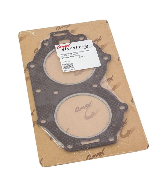 Прокладка под головку цилиндров Yamaha 25B/30H, Omax, арт. 61N1118100_OM,          OMAX 