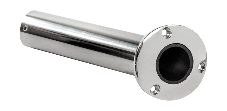 Держатель спиннинга с защитной вставкой нержавеющий,, арт. S.M1606-42-30_MR,          Marine Rocket 