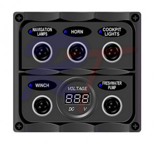 Панель выключателей, черная, RTJ-10161-BK