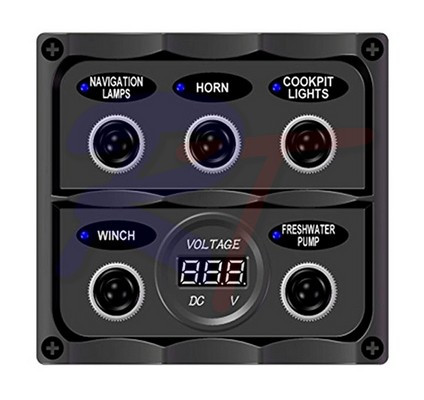 Панель выключателей, черная, RTJ-10161-BK, арт. RTJ-10161-BK,          Rivertec 