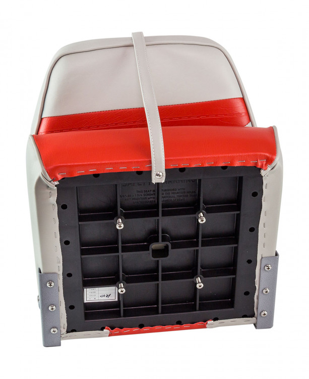 Кресло складное мягкое ECONOMY с высокой спинкой, цвет серый/красный, арт. 1040665,          Springfield  Кресло складное мягкое ECONOMY с высокой спинкой, цвет серый/красный, арт. 1040665,          Springfield