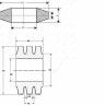 Комплект колец МУВП К2 из 4 штук, замена цельной втулки МУВП 1-25 , K72/темно-оранжевый, 33-01-037K2W-poly  