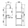 Трап складной с горизонтальным креплением, 3 черных ступени (ширина 220 мм.), арт. 040175BT, Техномарин Трап складной с горизонтальным креплением, 3 черных ступени (ширина 220 мм.), арт. 040175BT, Техномарин