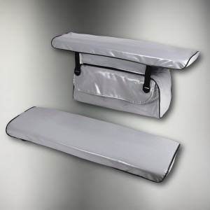 Комплект накладок лодочных 90x24x4 ПВХ (Серый)