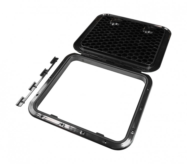 Люк смотровой 458 х 513 мм, черный, арт. SP2754,          CAN-SB 