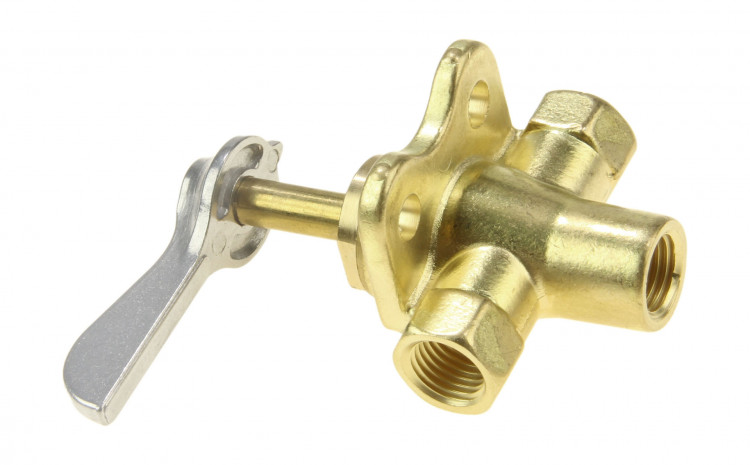 Кран топливный 3-х позиционный латунный, арт. 2560713000,          Yang-Xian 