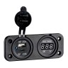 Вольтметр и два зарядных гнезда USB + Type C (NEW), арт. 10270502,          Osculati 