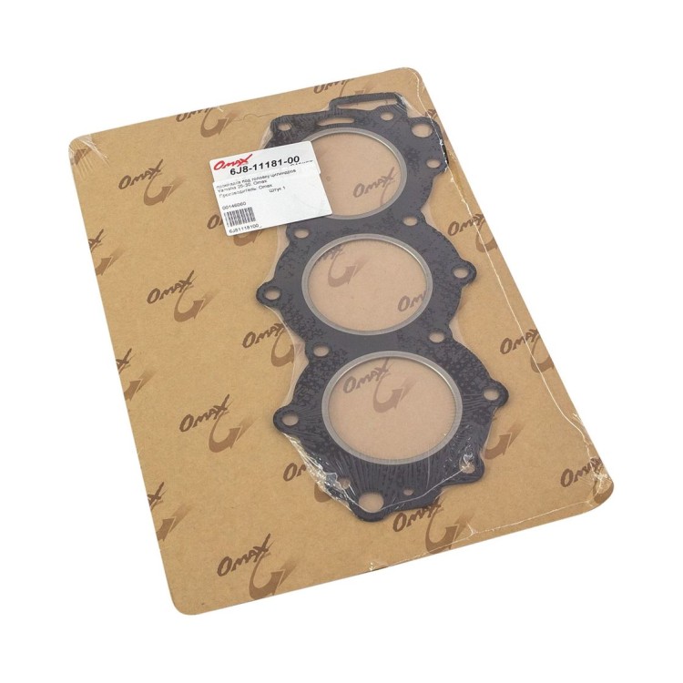 Прокладка под головку цилиндров Yamaha 25-30, Omax, арт. 6J81118100_OM,          OMAX 