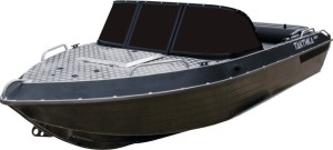 Моторная лодка, Тактика 490, хаки с Suzuki DF50ATL