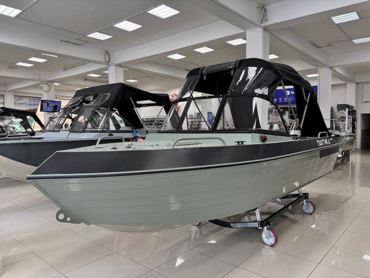 Моторная лодка, Тактика 490, хаки с Suzuki DF50ATL, арт. KITTK94,  