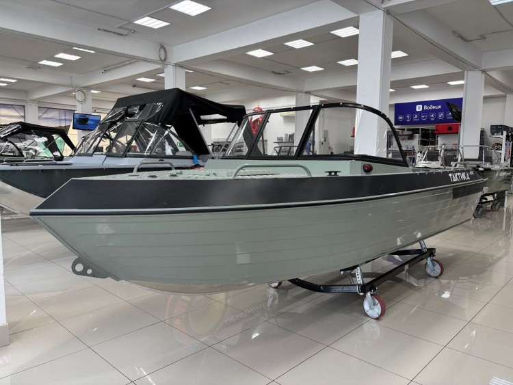 Моторная лодка, Тактика 490, хаки с Suzuki DF50ATL, арт. KITTK94,  