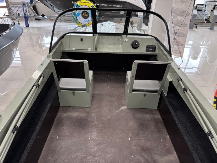 Моторная лодка, Тактика 490, хаки с Suzuki DF50ATL, арт. KITTK94,  