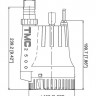 Помпа осушительная, 12 В, 2500GPH (9462.5 л/ч), арт. 1009712,          TMC  Помпа осушительная, 12 В, 2500GPH (9462.5 л/ч), арт. 1009712,          TMC