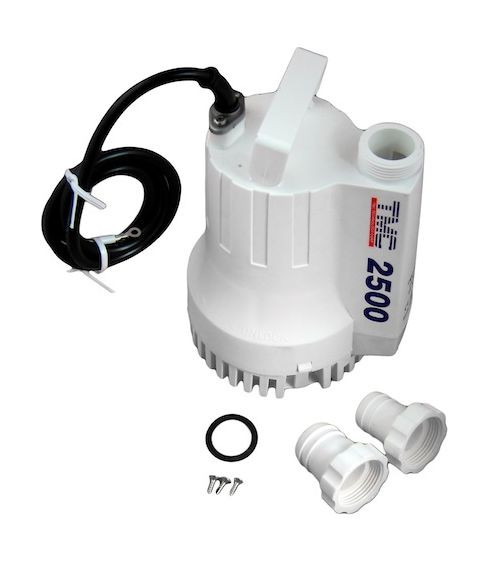 Помпа осушительная, 12 В, 2500GPH (9462.5 л/ч), арт. 1009712,          TMC  Помпа осушительная, 12 В, 2500GPH (9462.5 л/ч), арт. 1009712,          TMC