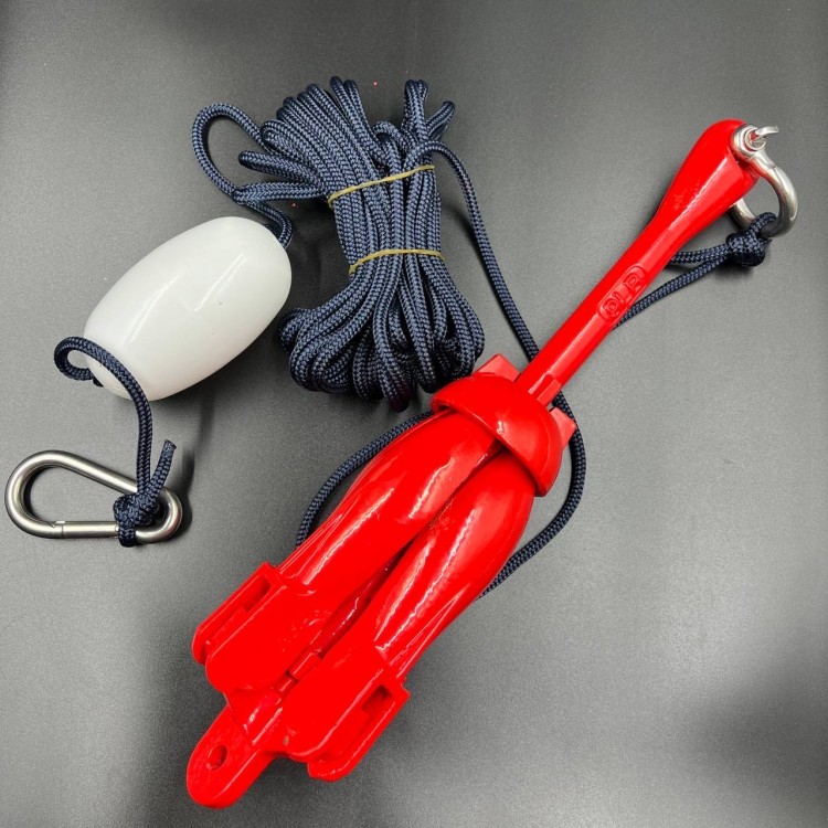 Якорь-кошка (Красный) 4кг с веревкой и поплавком в чехле (Allshine), арт. Anchor-4kg._2000000194523,          ALSHINE 