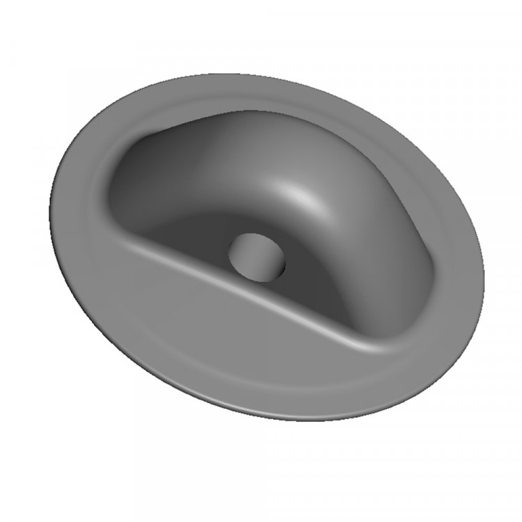 Комплект рымов леерных Boat-plastic, основание 95 мм, отверстие 13 мм, черный (5шт), BP-0195_5-ts, арт. BP-0195_5-ts,          Boatplastic 