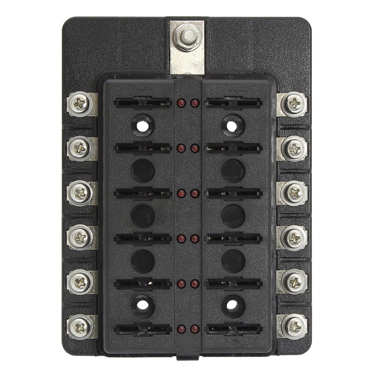 Блок предохранителей, 12 гнезд, арт. 10264242,          Китай 